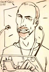 Drawing of Nicolas – speaker portraits are a Recipes tradition